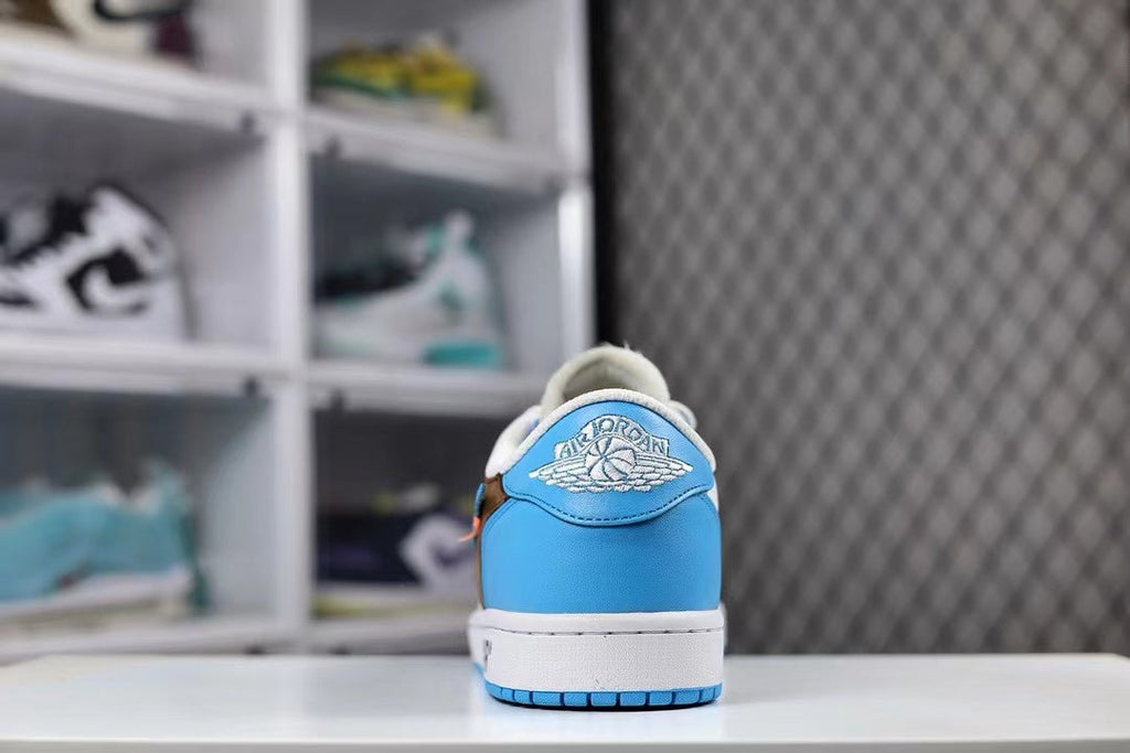 AJ1 Low X OW Customs University Blue