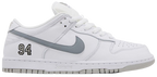 SB Dunk X Supreme White Metallic Silver (2025)