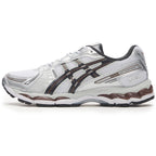 ASICS GEL-Kayano 12.1 White Brown Running Sneakers | Lightweight Low-Top Trainers for Men & Women