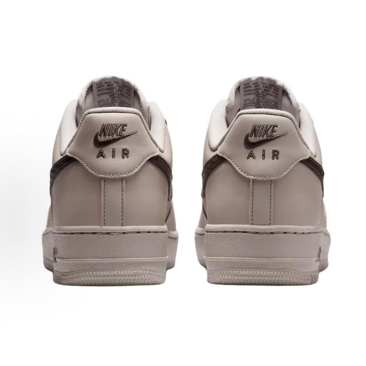 Nike Air Force 1 Breathable Sneakers (Unisex) – Beige/Brown
