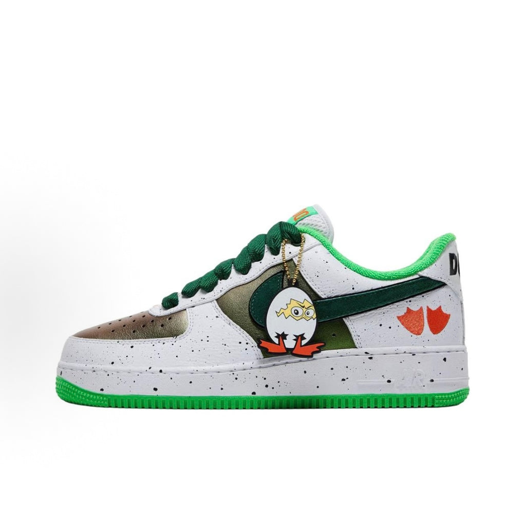 Nike  × DOAF Air Force 1 Egg or Duck White Green