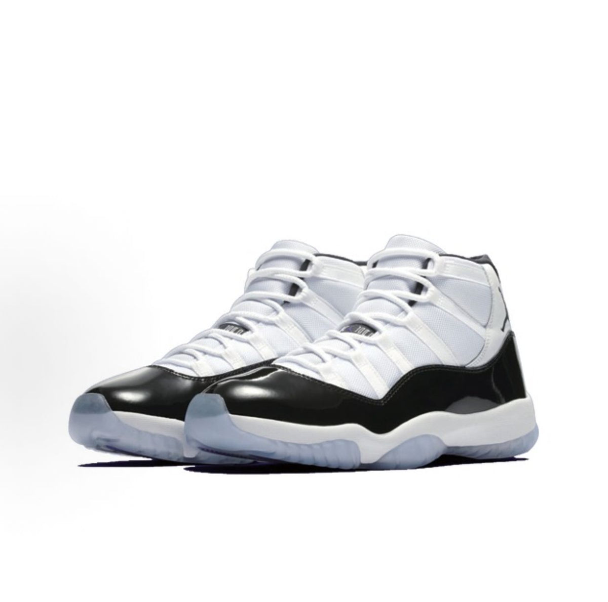 Jordan 11 concord Comfortable High-Top Retro Basketball Shoes (Unisex) – Black & White
