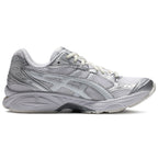 ASICS Gel-Kayano 14 Silver White Running Sneakers | Lightweight Low-Top Trainers for Men & Women