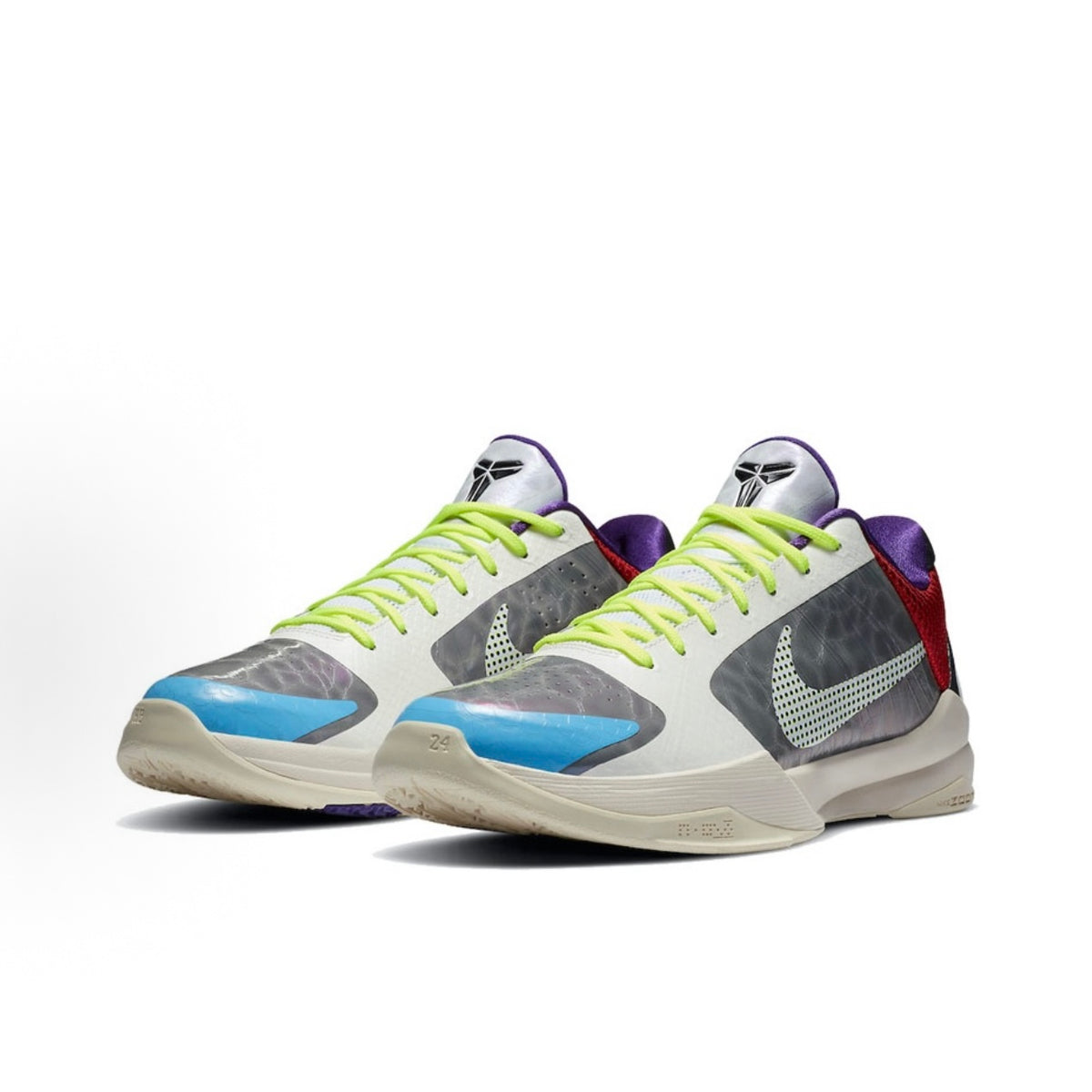 Nike Zoom Kobe 5 Round-Toe Lace-Up Low-Top Performance Basketball Shoes