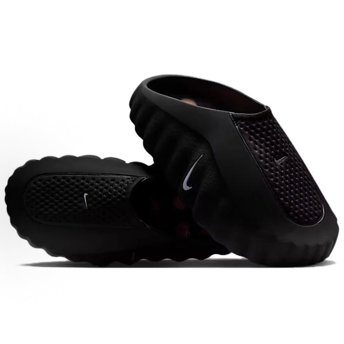 Nike Mind 001 Tech-Style Closed-Toe Slides (Unisex) – Black