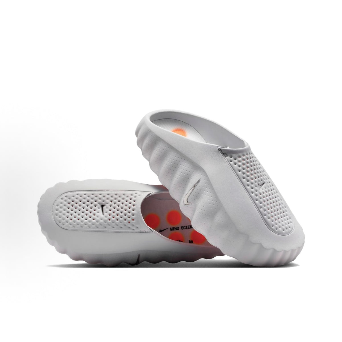 Nike Mind 001 Comfortable Soft Closed-Toe Slides – Light Smoke Grey