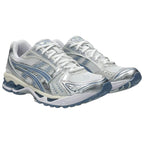 ASICS Gel-Kayano 14 White Blue Running Sneakers | Lightweight Low-Top Trainers for Men & Women