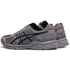 ASICS Gel-Contend 4 Grey Black Running Sneakers | Lightweight Low-Top Trainers for Men & Women