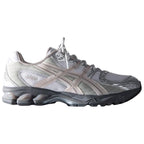 ASICS GEL-Nimbus 10.1 White Beige Silver Running Sneakers | Lightweight Low-Top Trainers for Men & Women