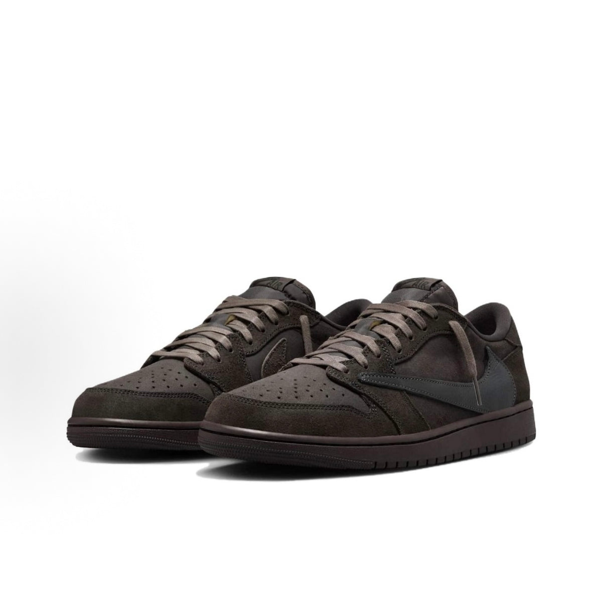 Jordan × Travis Scott Air Jordan 1 Low "Velvet Brown" (Reverse Swoosh 9.0)