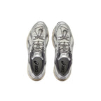 ASICS Sneakers Silver White Running Sneakers | Lightweight Low-Top Trainers for Men & Women