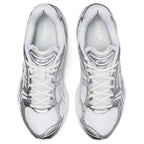 ASICS Gel-Kayano 14 Silver White Running Sneakers | Lightweight Low-Top Trainers for Men & Women