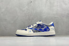 AJ1 Low Travis Scott x LV Blue Monogram Customs