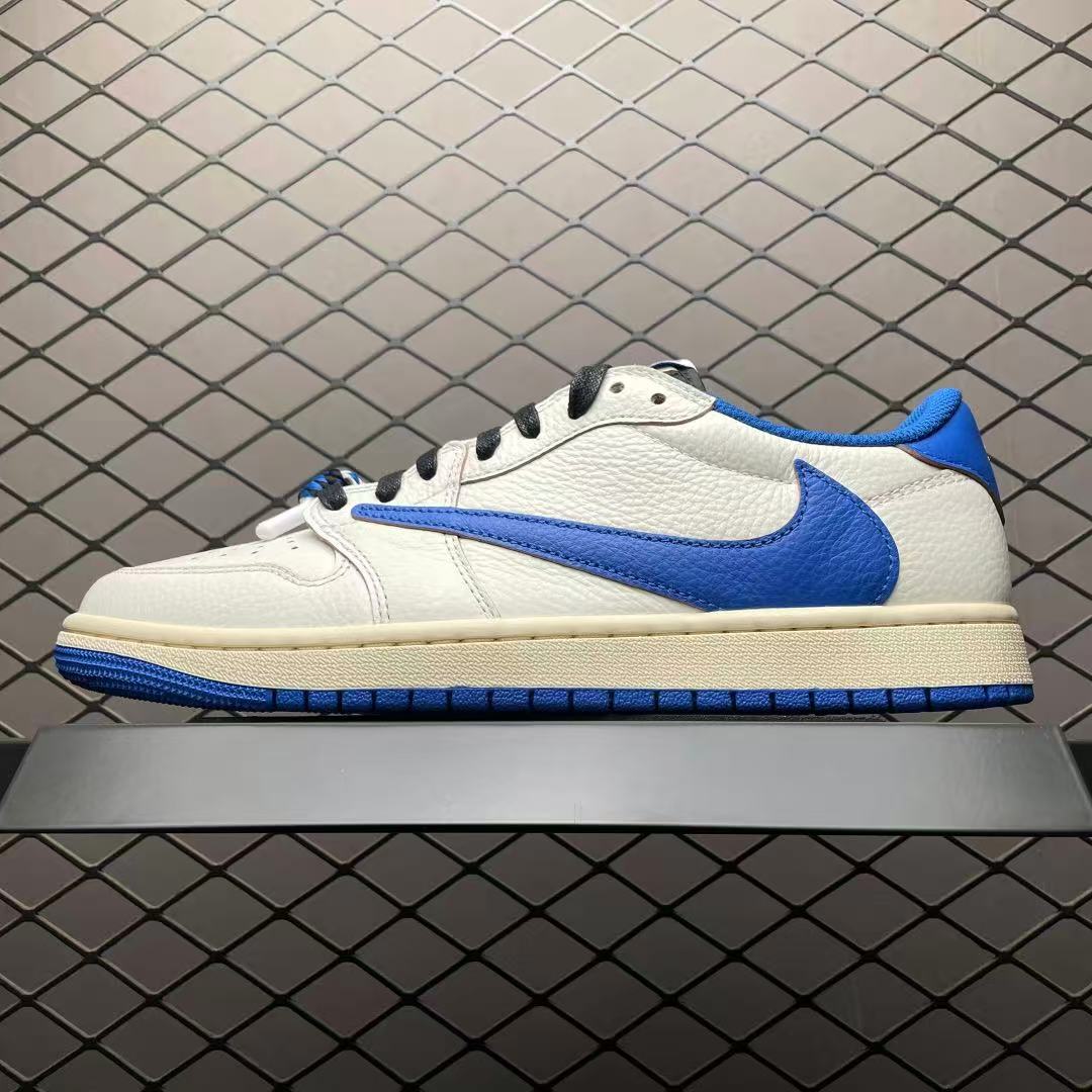 AJ1 Low Travis Scott x Fragment Military Blue