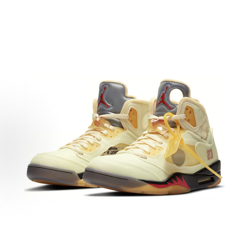 Jordan  × OFF-WHITE Air Jordan 5 Retro SP "Sail"