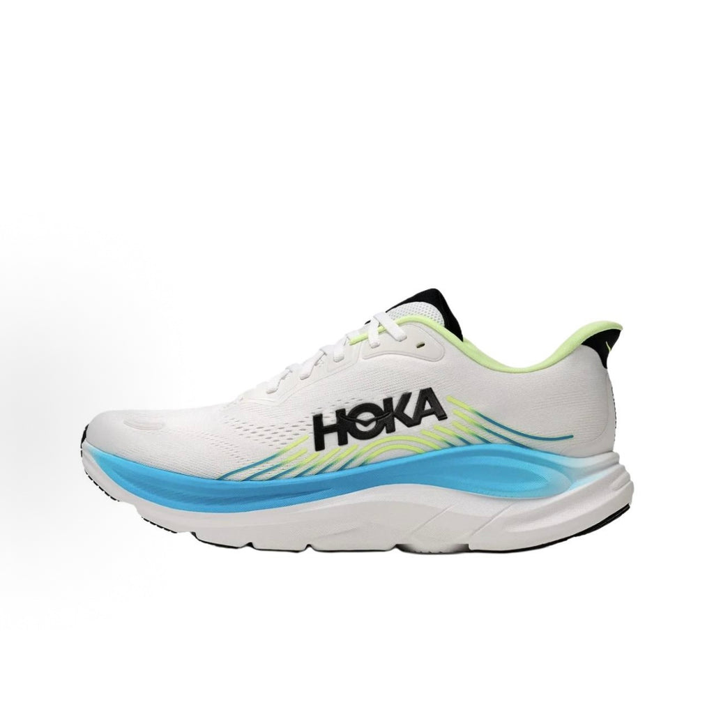 HOKA ONE ONE Clifton 11 Low-Top Running Shoes (Men's) – White/Blue