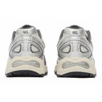 ASICS Sneakers Silver White Running Sneakers | Lightweight Low-Top Trainers for Men & Women
