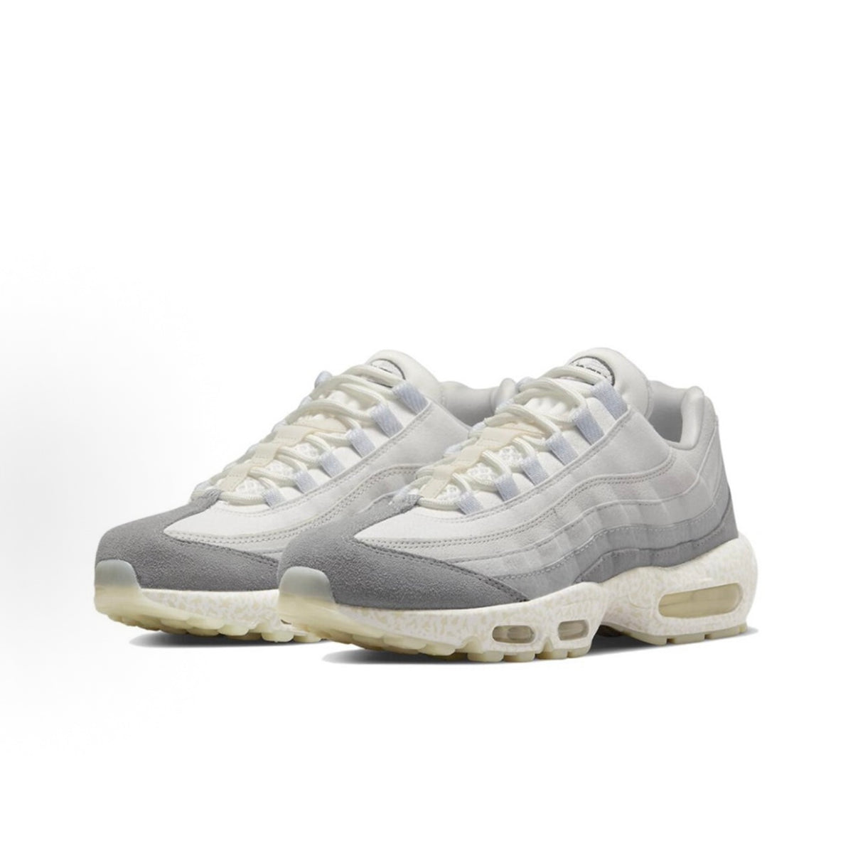 Nike Air Max 95 Retro Low-Top Running Shoes (Unisex) – White/Grey