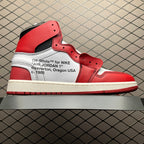 AJ1 X OW Chicago Red