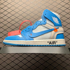 AJ1 X OW University Blue