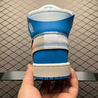 AJ1 X OW University Blue