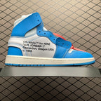 AJ1 X OW University Blue
