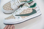 AJ1 Low Travis Scott x Gucci Monogram Customs