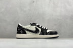 AJ1 Low Travis Scott x LV Black Monogram Customs