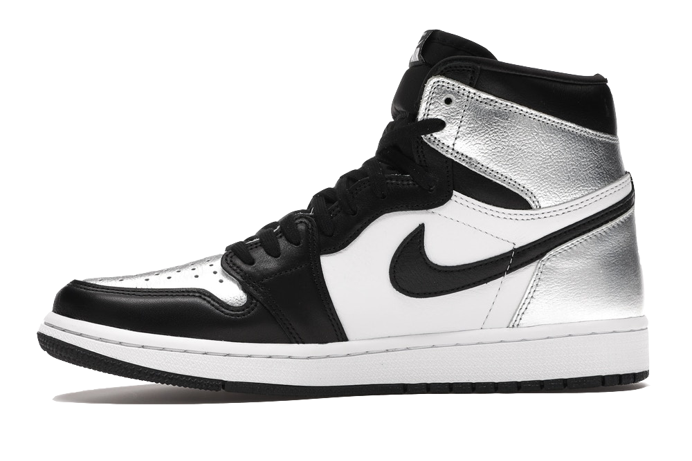AJ 1 Retro High Silver Toe